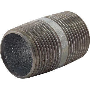 Raccordo in ghisa malleabile, 26,4 mm x 40 mm, con filettatura esterna per tubi zincati.