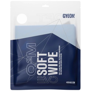 Chiffon microfibre Gyeon Q²M SoftWipe EVO, bleu foncé, 40x40cm, pour l'entretien auto.