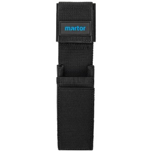 Marsupio da cintura nero Martor S n. 9920 in nylon per cinture da lavoro, con clip e velcro.