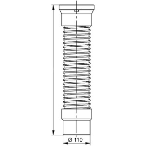 Raccord WC blanc Ø 110 mm, connexion flexible pour céramique WC et tuyau d'évacuation.