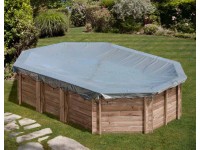 Poolcrew Winterabdeckplane für Gartenpool Baros