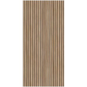 Pannello posteriore doccia Breuer effetto legno Scandi, pannelli verticali, 100x210 cm.
