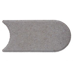 Bordure de gazon Maxi grise, environ 31,5 cm de large, bordure en béton.