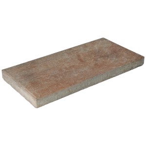 Diephaus Corso, lastra per terrazza, beige conchiglia, 50x25x4 cm. Lastra con bordi lisci e smussati.