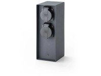 Schönenberger Smarte Energiesäule Schwarz 3 x T13 (HxBxT) 23 x 12,5 x 8,5 cm