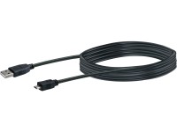 Schwaiger® Cavo di allacciamento Micro USB 2.0 Nero lunghezza 1 m