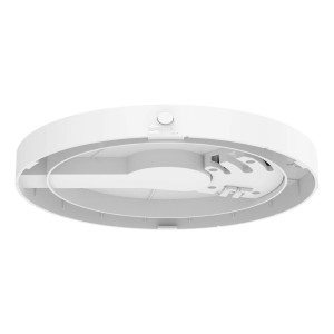 Platine de montage blanche Eglo pour plafonnier Expert Castagneto, vue détaillée du dessous.