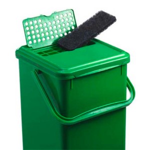 Rotho 3er-Set Ersatzfilter für Komposteimer, Aktivkohlefilter