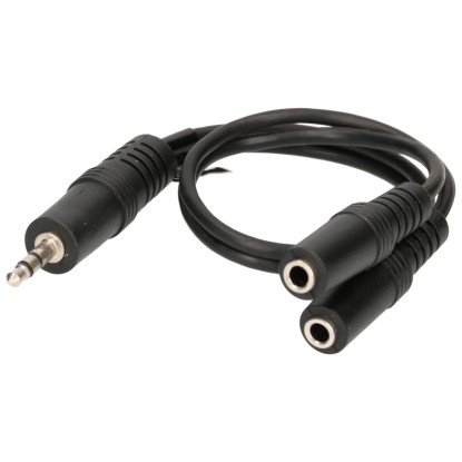 Schwaiger Audio-Adapter Schwarz 2 m
