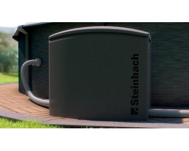 Caja Técnica Para Piscina Steinbach - 91x68x83 Cm, 310L, Color Antracita, Almacenamiento Para Equipos De Filtración