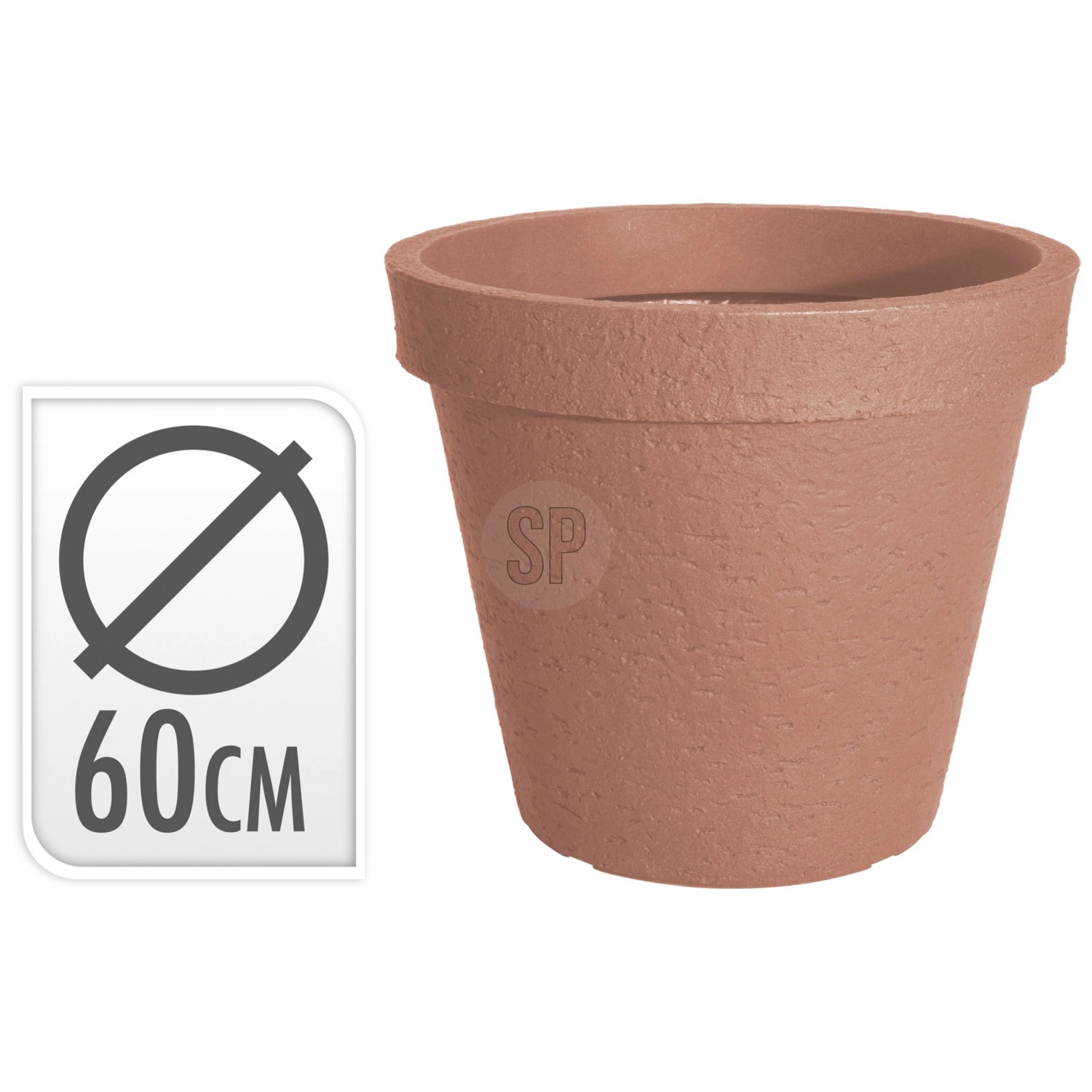 Blumentopf rund Kunststoff Terracotta Ø 60 cm kaufen bei OBI