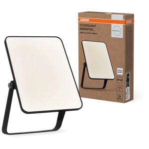 Faro LED Osram Essential, 20W, nero, per montaggio a parete esterno. Luce bianca neutra.