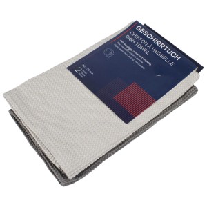 Lot de 2 torchons en microfibre 45 x 70 cm