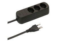 Steckdosenleiste Basic Line 3 x Typ13 Schwarz