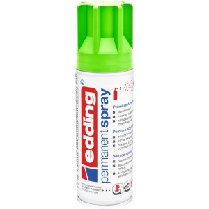Spray permanente edding 5200, verde neon opaco, bomboletta da 200ml.