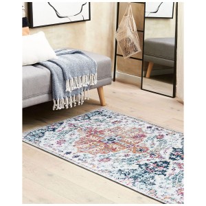 Tappeto passatoia Enayam multicolore con motivo orientale, 70x200 cm.