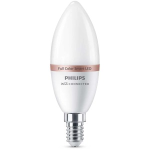 Philips Smart LED a candela E14, dimmerabile, con 16 milioni di colori per illuminazione smart.