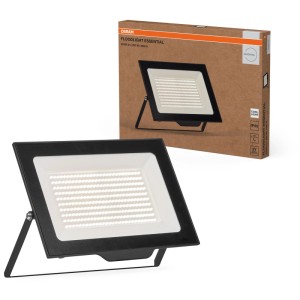 Faro LED Osram Essential, 200W, nero, per esterni. Applique da esterno con luce bianca neutra.