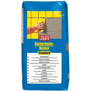 Blauer Sack Sicherheitskleber Standard 5 kg, ein zementärer Fliesenkleber von Lugato.