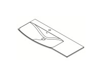 Fackelmann Waschbecken Lugano links Weiss Fackelmann Waschbecken Lugano links Weiss