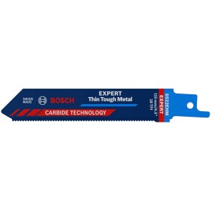 Lame de scie sabre Bosch Expert Thin Tough Metal S522 EHM pour métaux fins.