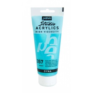 Pébéo Acrylique Studio Acrylics Dyna Vert Bleu, tube de 100ml.