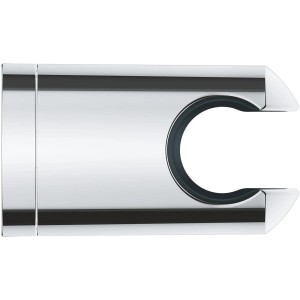 Support de douchette Grohe Vitalio Universal, aspect chromé, pour montage mural dans la salle de bain.