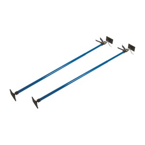 Lot de 2 étais de plafond bleus LUX (115-290cm), pour cloisons sèches, outils de serrage.