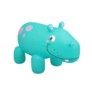 Arroseur hippopotame Bestway, gonflable, turquoise à pois violets, pour enfants 2+.