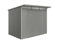 Biohort Gerätehaus AvantGarde Eco Gr. A5 Quarzgrau-Metallic mit Doppeltür
