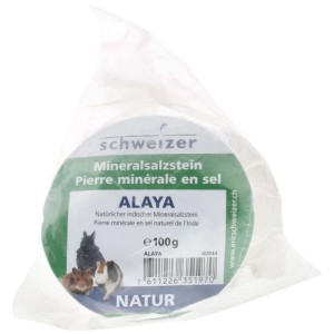 Eric Schweizer Alaya pietra di sale minerale, pietra leccale minerale rotonda per roditori, ca. 100g.