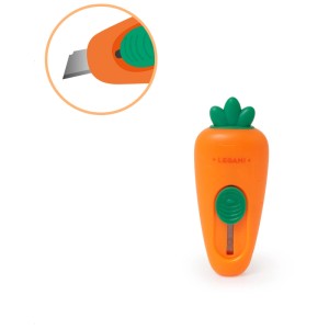 Legami Mini-Cutter Karotte: Handlicher Cutter im Karotten-Design für Bürobedarf.