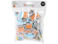 I am Creative Moosgummi-Sticker Verkehr Schaumstoff 112 Stk.