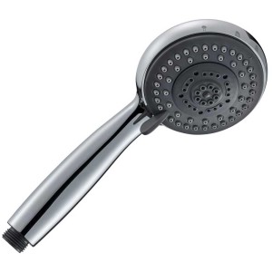 Pommeau de douche chromé Diaqua Naos PCR avec 5 jets pour une douche relaxante.