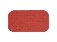 Tappetino Da Bagno Antiscivolo Con Ventose, 53x53 Cm, Colore Rosso Terracotta, In PVC, Per Doccia E Vasca