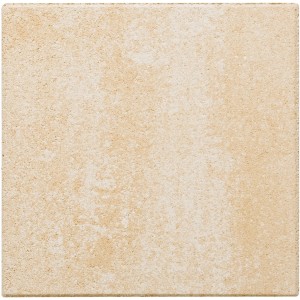 Piastrella per terrazza Verona color arenaria giallo sfumato, 40x40 cm, in cemento per vialetti e terrazze.