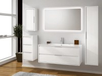 Unterschrank Loto lackiert glänzend Weiss (HxB) 50 x 119 cm