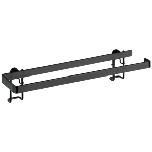 Wenko Gala portarotolo da cucina nero, da parete. Pratico accessorio da cucina in acciaio.