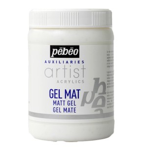Pébéo Artist Acrylics Gel matt, 250 ml, für besondere Finishs und Effekte in der Acrylmalerei.