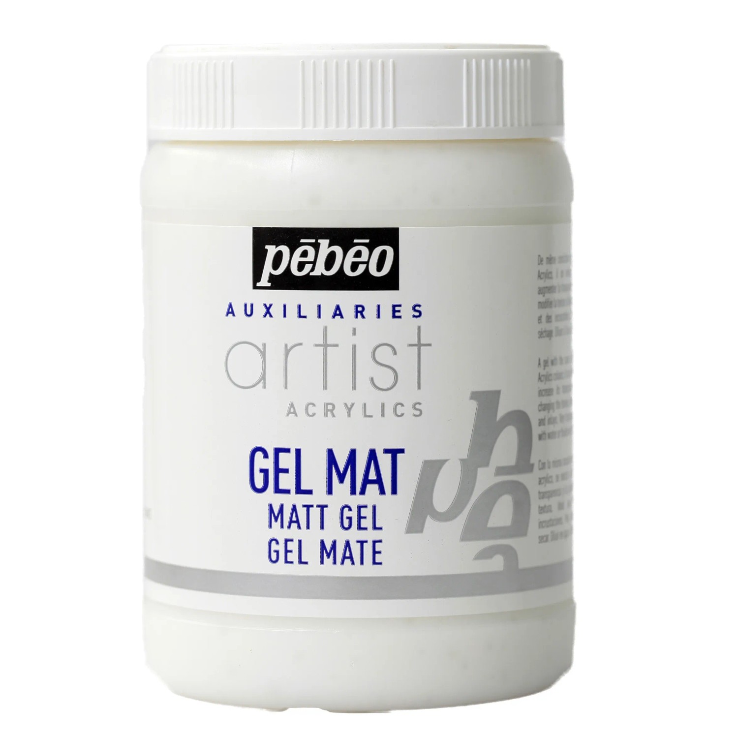 Pebeo Gel Effetto Opaco 250 Ml – Medium Acrilico Per Collage E Intarsi, Finitura Trasparente E Opaca