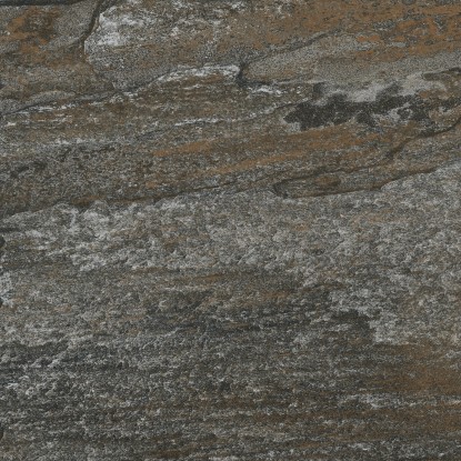 Terrassenplatte Lava glasiert matt Schwarz 60 x 60 cm / Stärke 20 mm