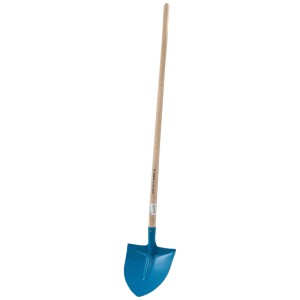 Pelle bleue Crafttools à col de cygne taille 6 avec manche en frêne (140 cm) pour le jardinage et le terrassement.