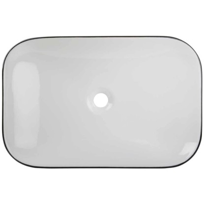 Cuando Lavabo da appoggio Bianco / Nero 60 cm