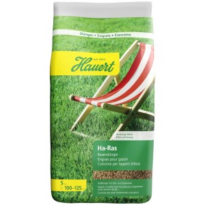 Hauert Ha-Ras fertilizzante per prato 5kg per un prato verde e denso.