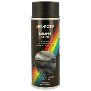 Motip Spray paraurti nero opaco, bomboletta da 400ml per riparazioni di vernice e carrozzeria.