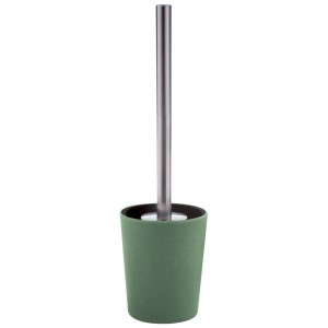 Spirella Ensemble WC Takeo vert basilic, autoportant avec manche en acier inoxydable. Ø 10 cm, hauteur 36 cm.