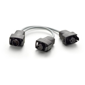 Oase IR Control Set : Câble avec trois connecteurs noirs pour éclairage d'aquarium.