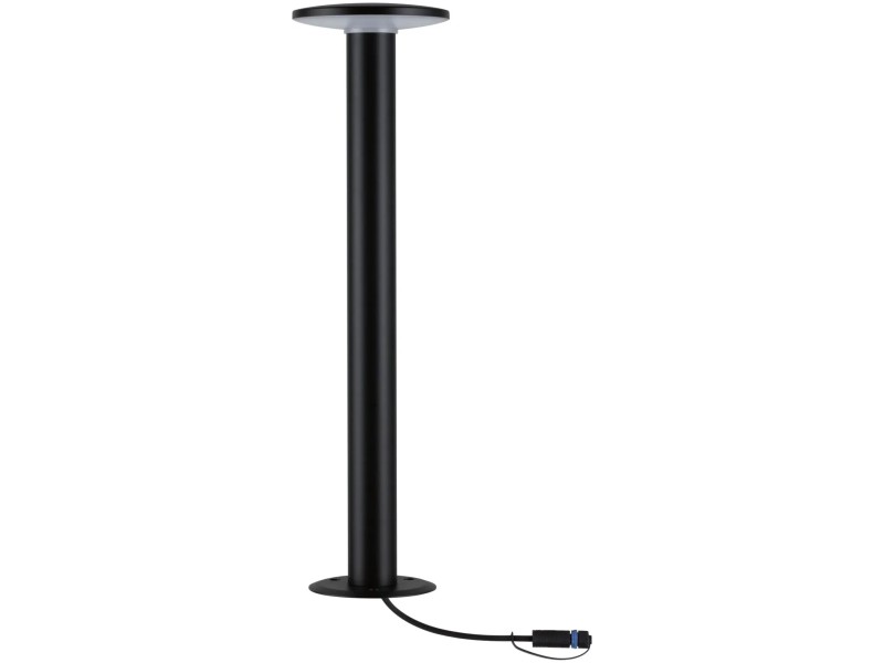 Trade Shop - Lampada Palo Da Giardino A Led Cerchio 50 Cm 12 W Nero
