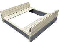 Exit Sandkasten Aksent mit 2 komfortablen Bänken (HxBxT) 20 x 132 x 136 cm