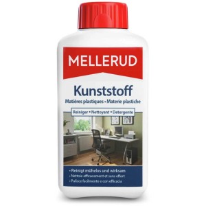 Bouteille de nettoyant plastique Mellerud 500ml pour surfaces plastiques.